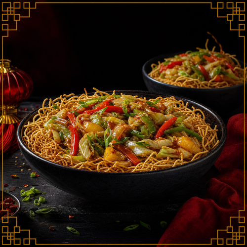 Illustrative China Town chopsuey category artwork