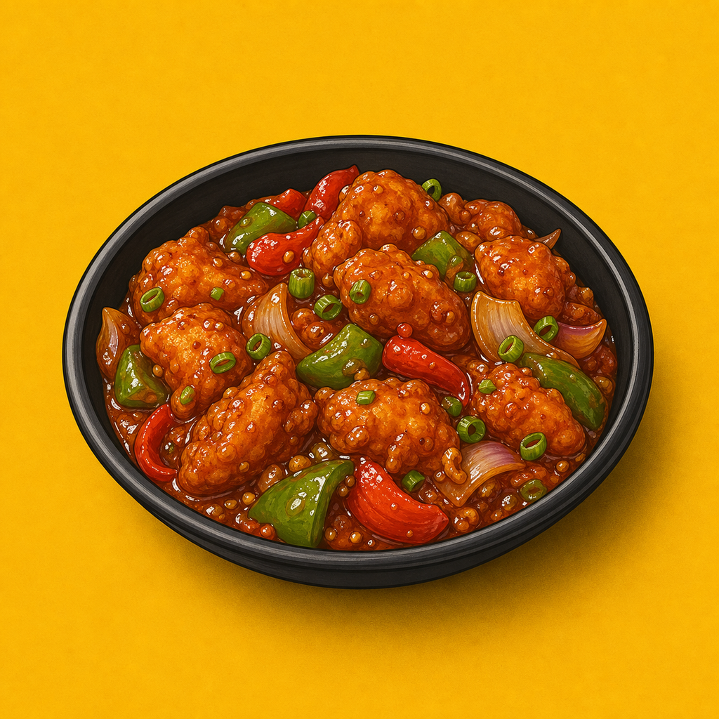 Illustrative Chicken Chilli (Gravy) product artwork