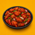 Illustrative Chicken Dragon Manchurian product artwork