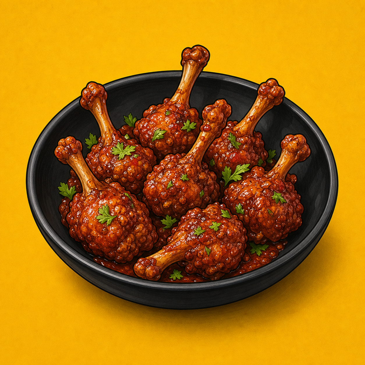 Illustrative Chicken Lollipop (Masala) product artwork