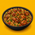 Illustrative Chicken Manchurian Rice product artwork