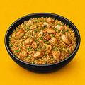 Illustrative Chicken Garlic Rice product artwork