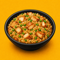Illustrative Chicken Hong Kong Rice product artwork