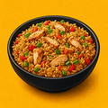 Illustrative Chicken Sherpa Rice product artwork