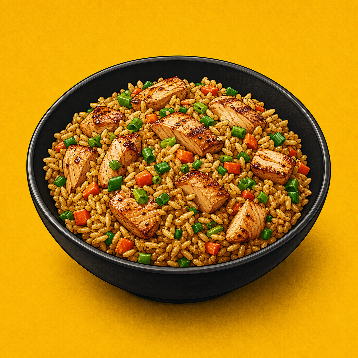 Illustrative Chicken Chopper Rice product artwork
