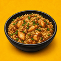 Illustrative Chicken Special Rice with Gravy product artwork