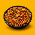 Illustrative Chicken Schezwan Noodles product artwork
