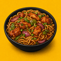 Illustrative Chicken Manchurian Noodles product artwork