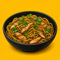 Illustrative Chicken Coriander Noodles product artwork
