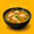 Illustrative Chicken Clear Soup product artwork