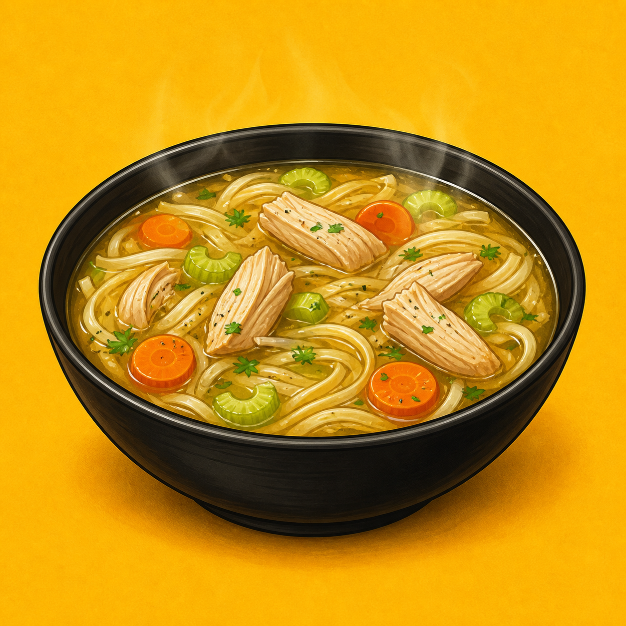 Illustrative Chicken Special Soup product artwork
