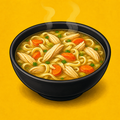 Illustrative Chicken Noodles Soup product artwork