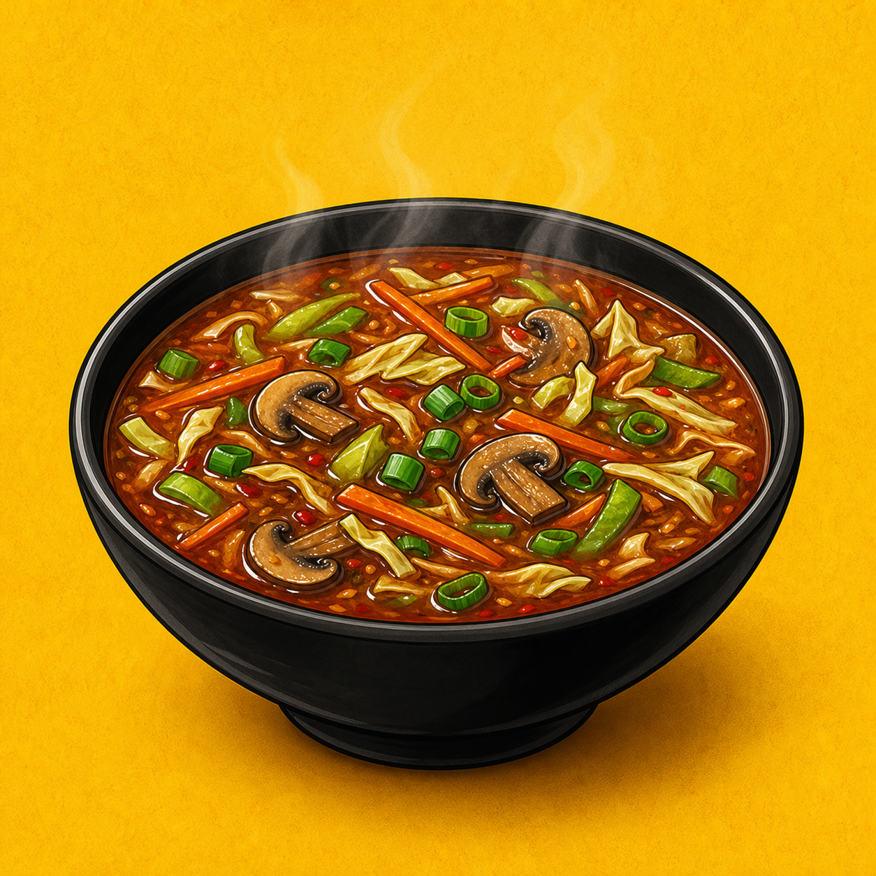 Illustrative Veg Hot & Sour Soup product artwork