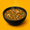 Illustrative Veg Mushroom Soup product artwork