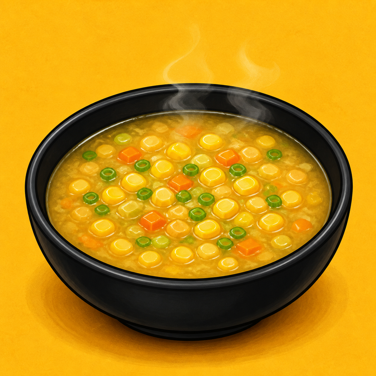 Illustrative Veg Sweet Corn Soup product artwork