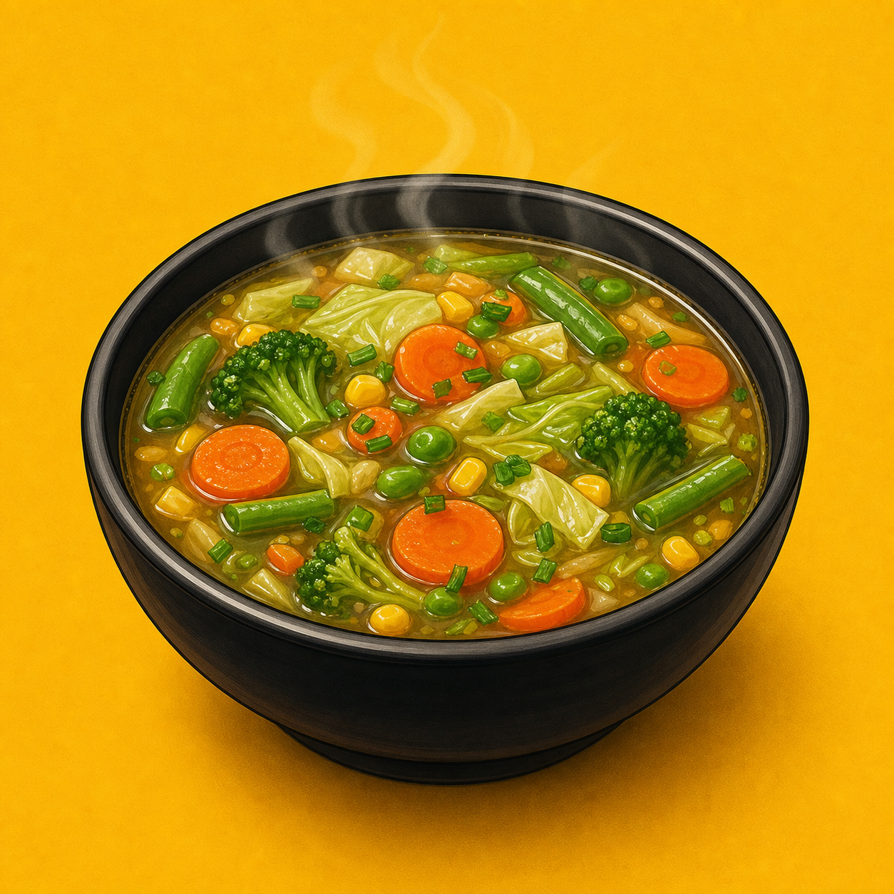 Illustrative Veg Special Soup product artwork
