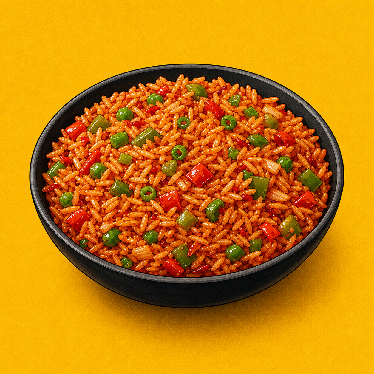 Illustrative Veg Schezwan Rice product artwork