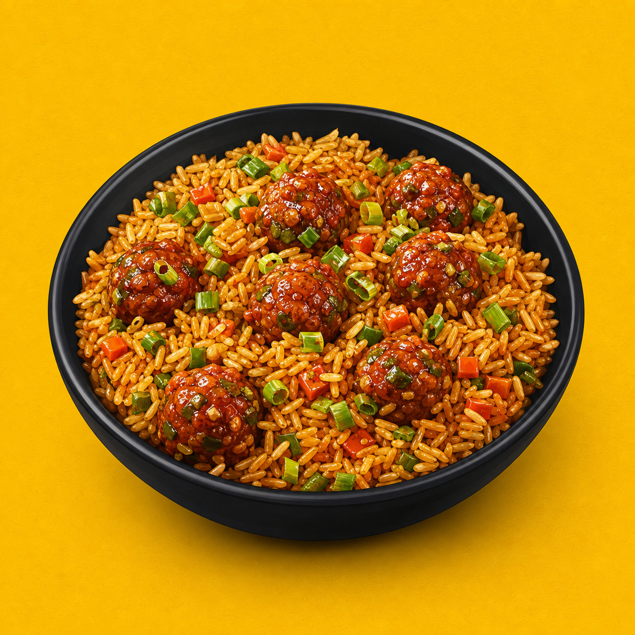 Illustrative Veg Manchurian Rice product artwork