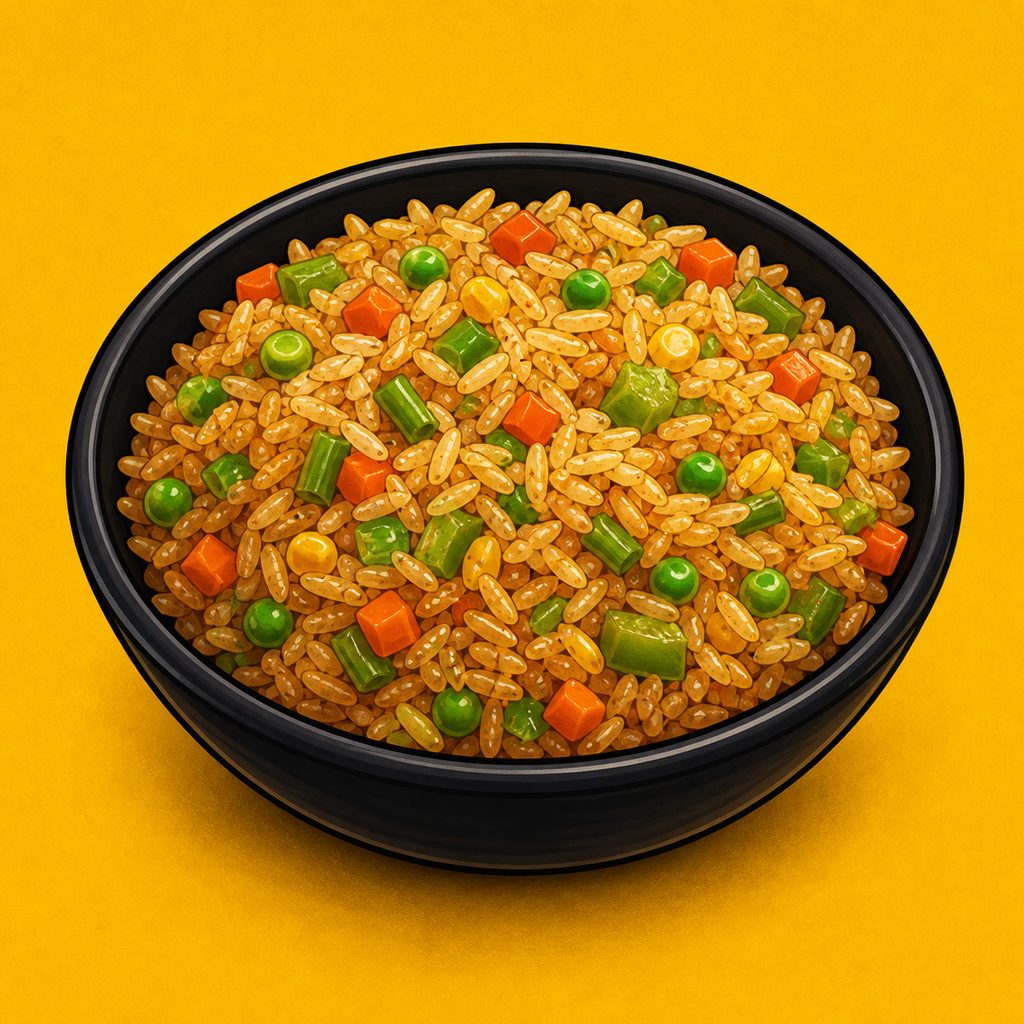 Illustrative Veg Triple Rice product artwork