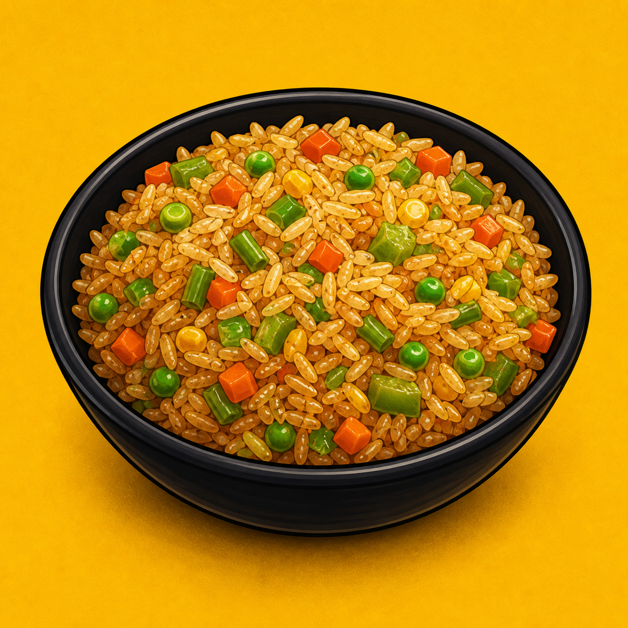 Illustrative Veg Triple Rice product artwork