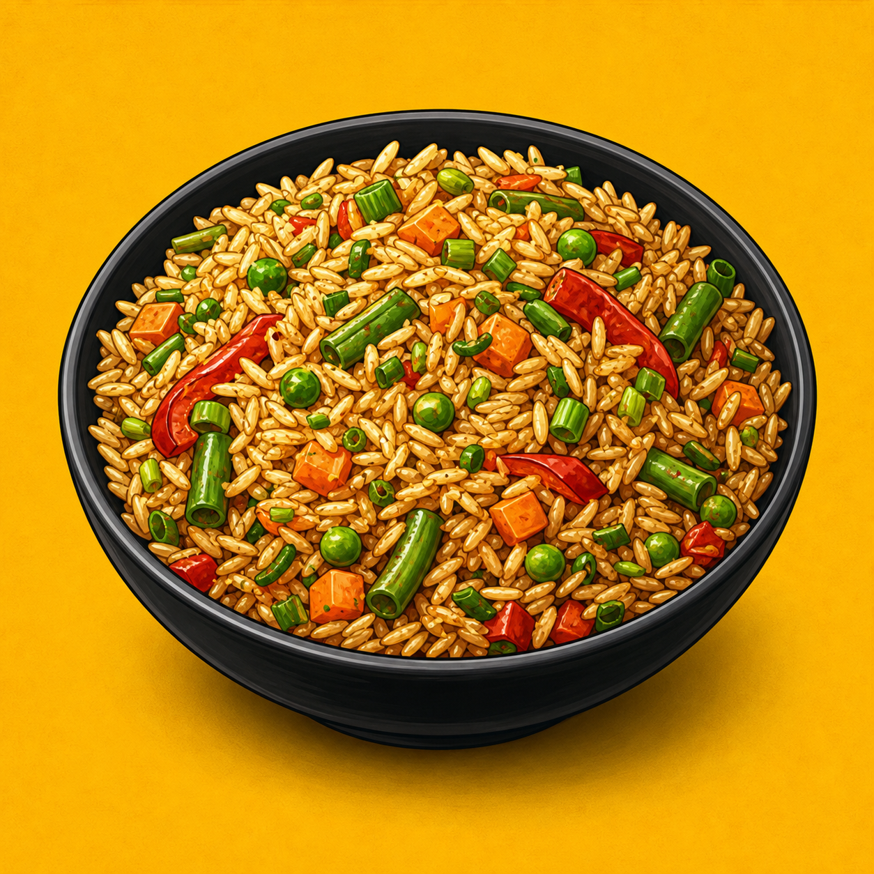Illustrative Veg Raj Special Rice product artwork