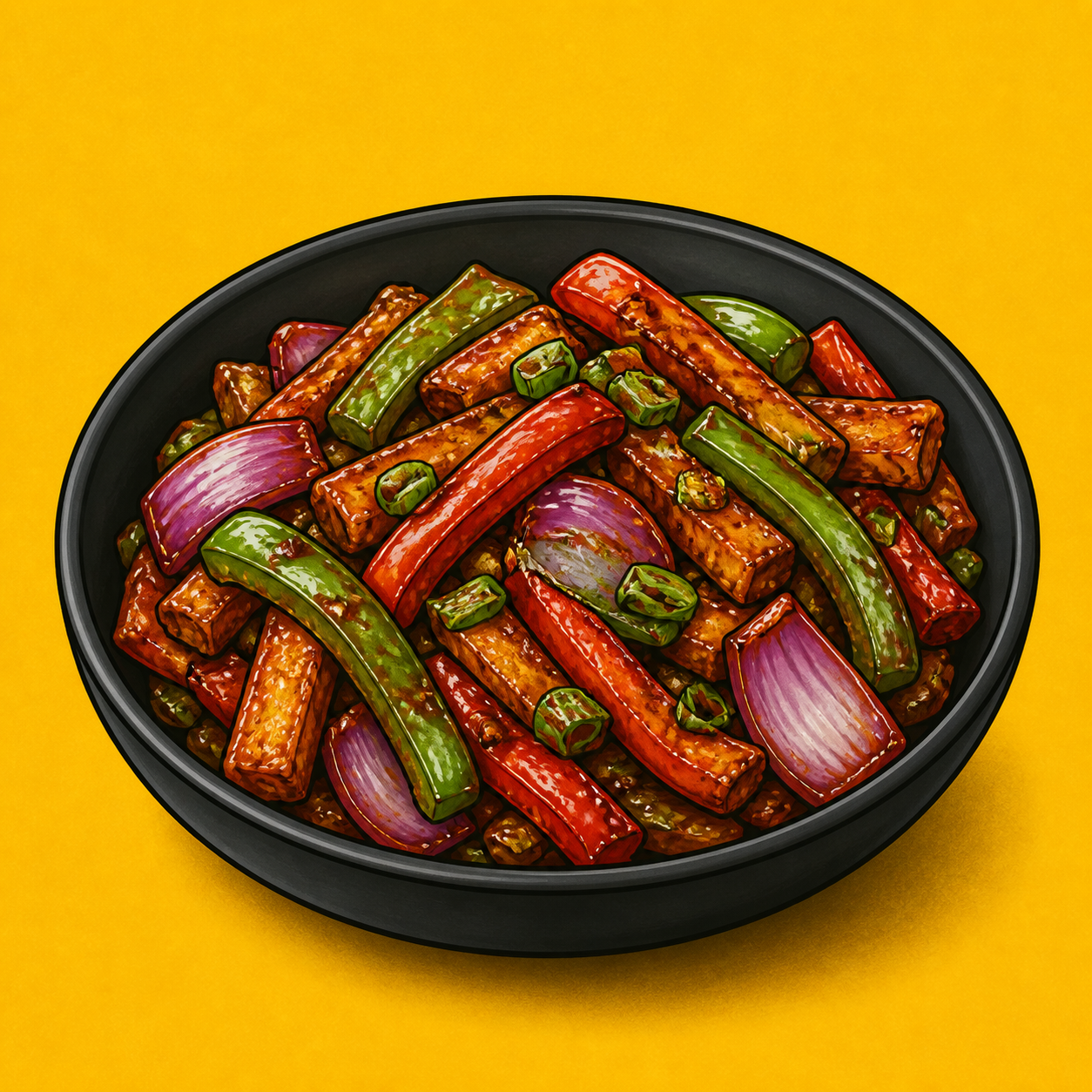Illustrative Veg Hong Kong product artwork