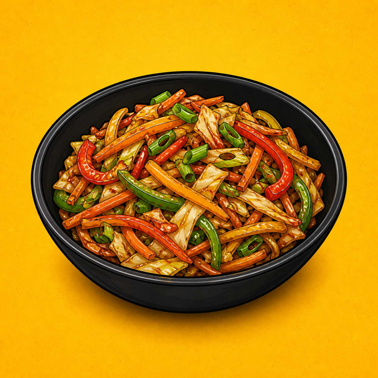 Illustrative Veg Singapore product artwork