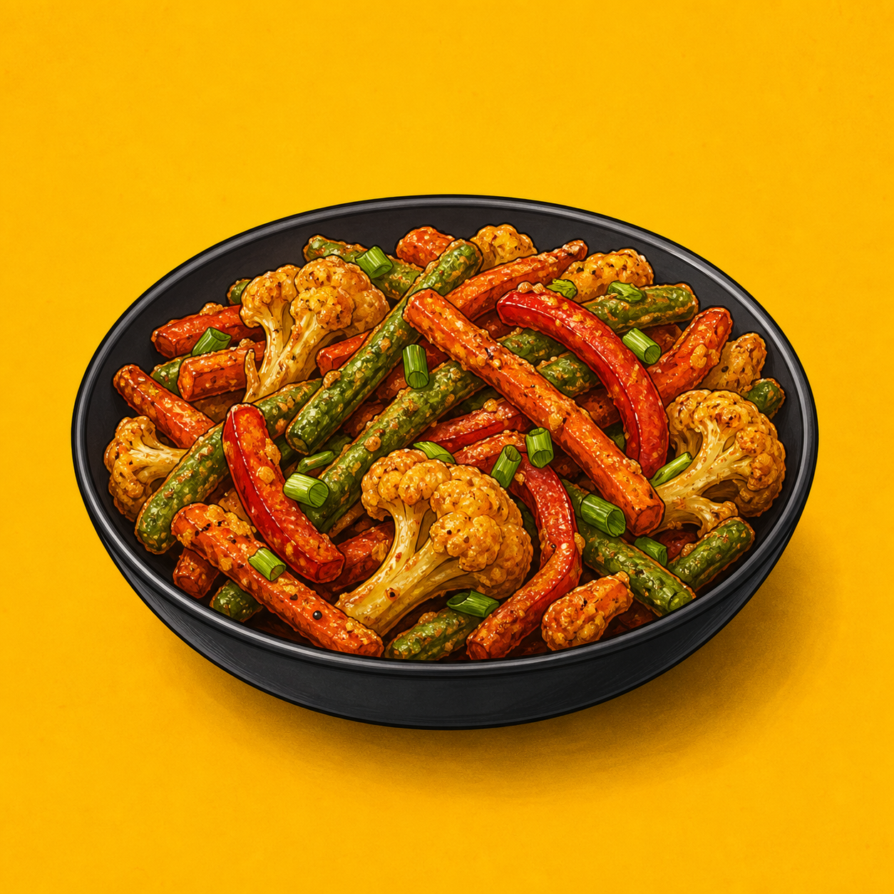 Illustrative Veg Crispy product artwork