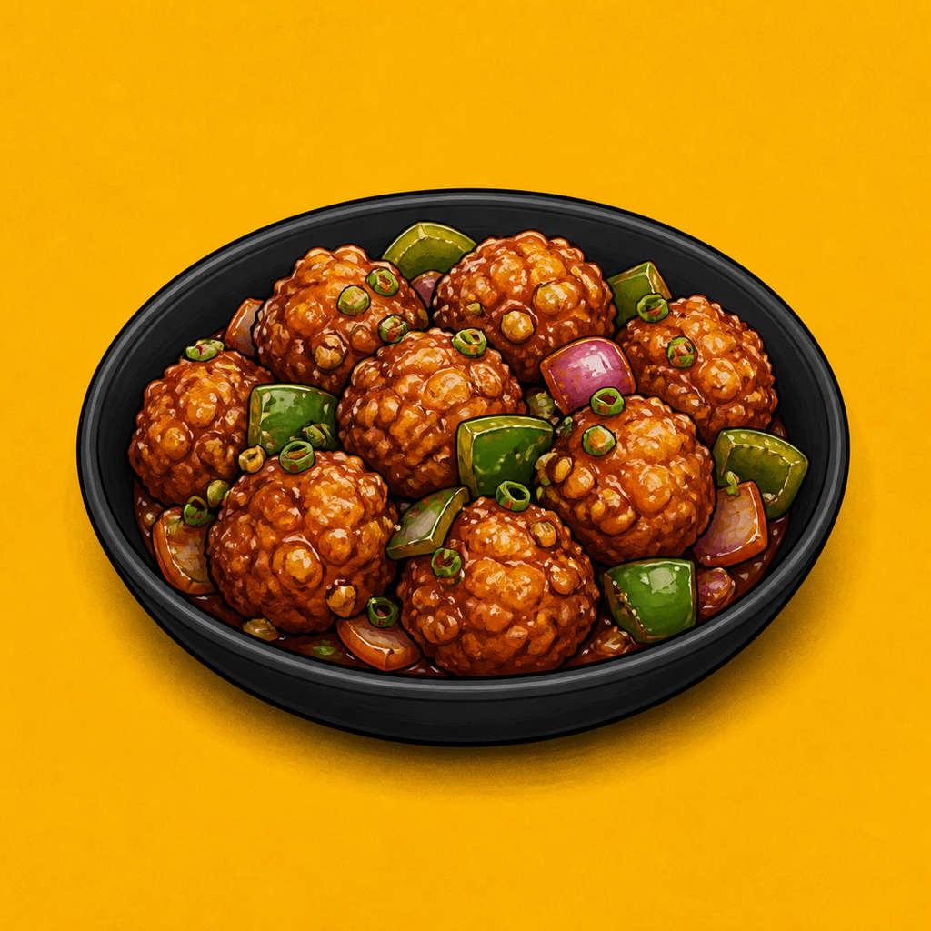 Illustrative Crispy Veg Manchurian product artwork