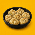 Illustrative Street-Style Veg Momos product artwork